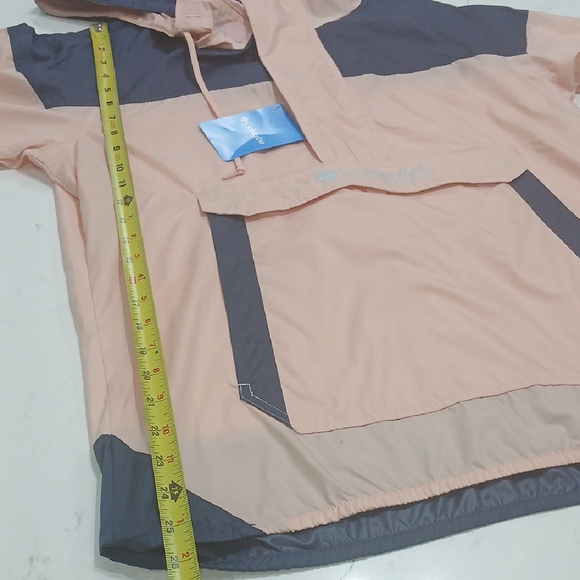 Columbia Women's Two-Tone Pink and Navy Wind Breaker Sz XL New With Tag - Picture 10 of 11